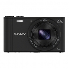 索尼（SONY） DSC-WX350 便携数码相机 黑色（约1820万有效像素 20倍光学变焦 Wi-Fi遥控）