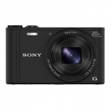 索尼（SONY） DSC-WX350 便携数码相机 黑色（约1820万有效像素 20倍光学变焦 Wi-Fi遥控）