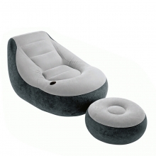 INTEX 68564 单人休闲充气沙发（沙发+脚凳+充气泵）
