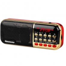 纽曼（Newsmy）L57双电双插卡收音机 音箱 MP3外响播放器 便携式音响随身听  红色