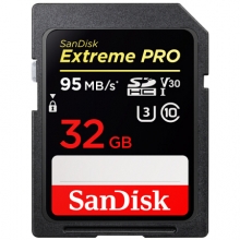 闪迪（SanDisk） 32GB SD存储卡 U3 C10 V30 4K 至尊超极速版 读速95MB/s 写速90MB/s 捕捉4K超高清