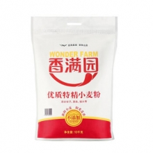 香满园  中筋面粉 家用特精小麦粉 10kg/袋