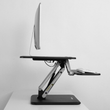 乐歌（Loctek）M3SS 站立办公桌升降桌 站立式电脑桌 台式可升降书桌升降台 黑色