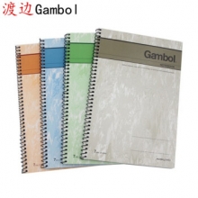 渡边（Gambol） S5803/S5807 A5 80页螺旋笔记本 图案随机 （计价单位：本）