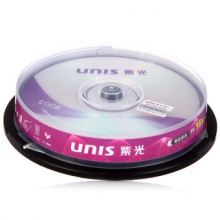 紫光（UNIS） 钻石系列 CD-R 刻录盘  8CM(3寸) 24速 210M 桶装10片 A+