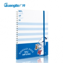 广博(GuangBo) IQT11900 A5线圈本笔记本子迪士尼唐老鸭款 80张单本装蓝色