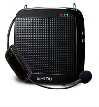 十度（ShiDu）SD-S613 2.4G无线扩音器大功率18瓦教师教学导游专用扩音机喊话器 多功能播放器 经典黑