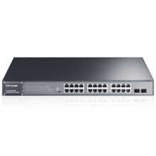 TP-LINK 24口全千兆VLAN端口汇聚镜像监控Web网管PoE交换机 TL-SG2226PE