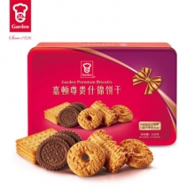 嘉顿精选什锦饼干380g铁盒装万圣节礼物 嘉顿尊贵什饼450g