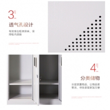 欧宝美二门更衣柜木质衣柜员工宿舍衣柜白枫色