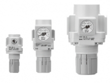 SMC AR25-02G-A SMC减压阀 接管Rc1/4" 无托架有压力表 设定压力0.5-7bar