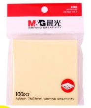 晨光(M&G)100页便利贴便签条百事贴留言便签纸优事备忘贴 76*76mm/YS-03