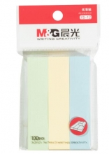 晨光 M＆G 优事贴三分条自粘便条纸 YS-12 76*17mm*3 (黄色、绿色、蓝色) 100页/条 3条/包