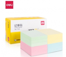 得力（deli）7155便利贴 76*51mm记事贴（黄）