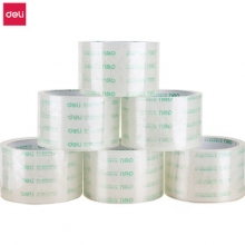 得力 deli 超透封箱胶带 30321 60mm*40y  6卷/筒