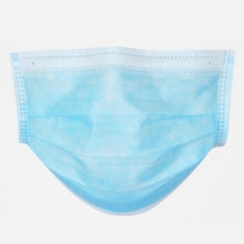 国产一次性口罩蓝色三层防护防尘口罩