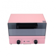 乐扣LOCK&LOCK   EJO427PIK  家用多功能迷你电烤箱智能小型烘焙烤箱 粉红色