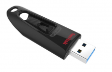 闪迪(SanDisk)128GB USB3.0 U盘 CZ48至尊高速 黑色 读速130MB/s 经典USB3.0 U盘 高速安全可靠