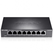 TP-LINK 8口千兆交换机 企业级交换器 监控网络网线分线器 分流器 金属机身 TL-SG1008D
