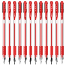 得力（deli） 34567【整盒】 0.5mm办公中性笔 水笔签字笔 12支/盒红色