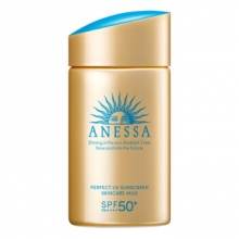安热沙(Anessa)小金瓶防晒乳60ml（SPF50+ PA++++) 防晒霜男女防水防汗安耐晒防晒霜