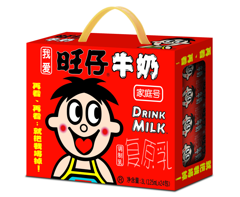 旺旺 旺仔牛奶 儿童牛奶早餐奶 原味 125ml*24