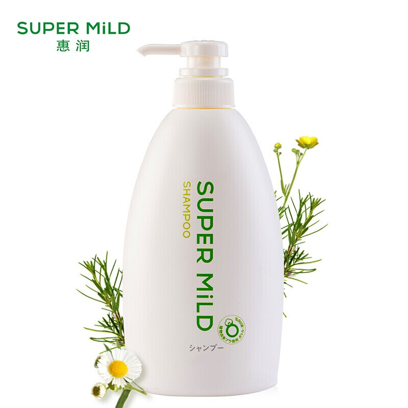 资生堂惠润（SUPER MiLD）柔净（绿野芳香）洗发露600ml