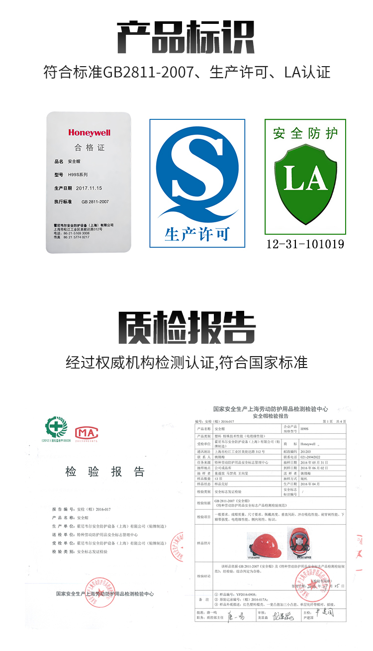 霍尼韦尔honeywellh99安全帽abs工地工程工业建筑防砸抗冲击蓝色有