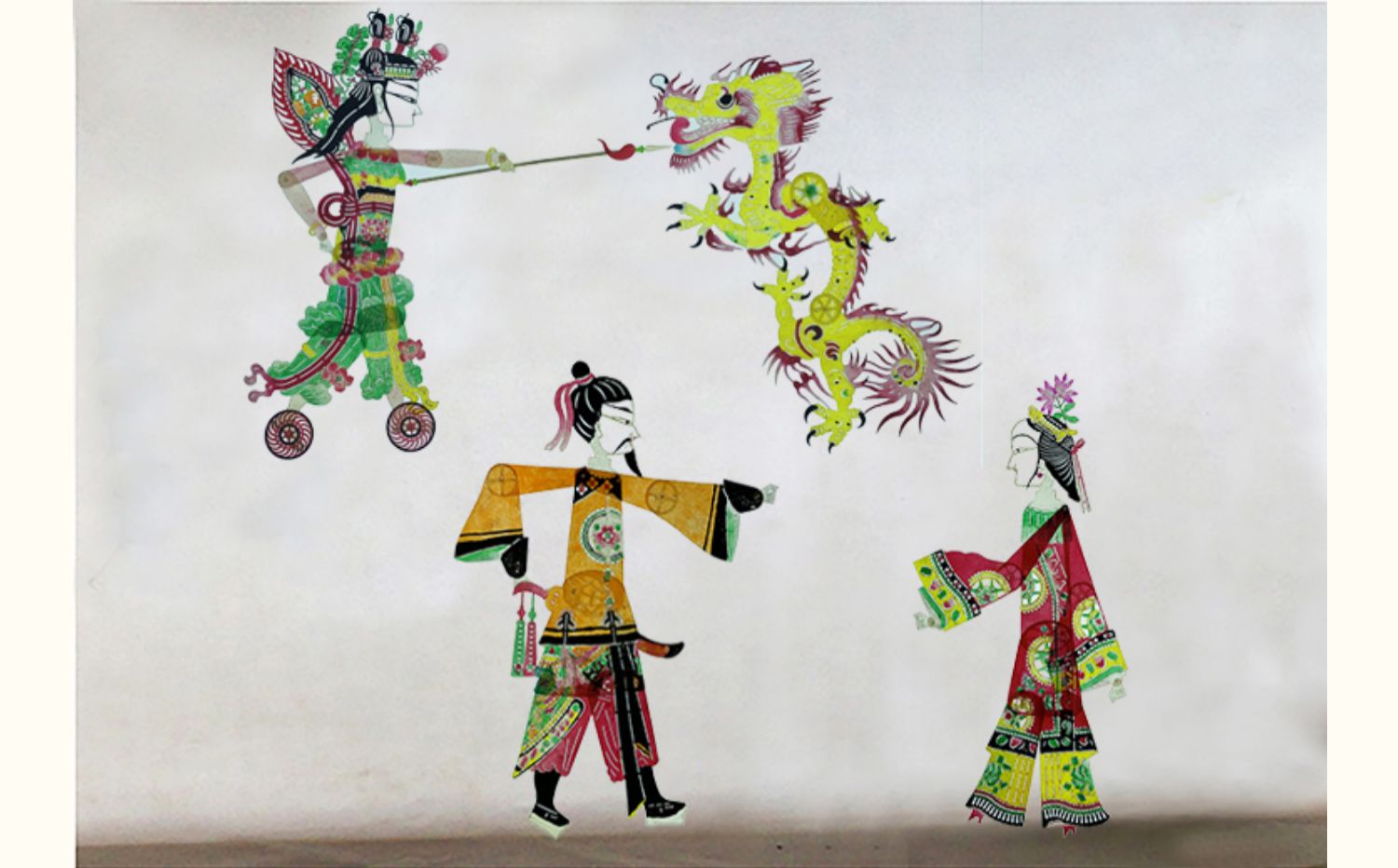 国产皮影人偶皮影戏道具皮影哪吒闹海