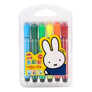 晨光 m&g 可水洗六角印章水彩笔儿童画笔 fcpn0211 12色